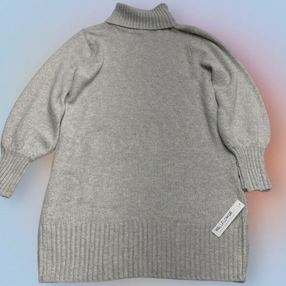 WALLFLOWER Women’s Medium Light Gray SWEATER DRESS - Picture 5 of 5